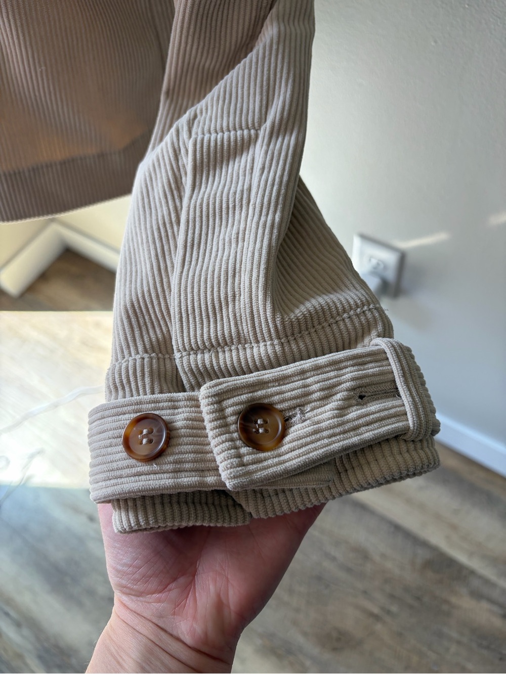 Avec Les Filles Cream Corduroy Jacket - Picture 5 of 10